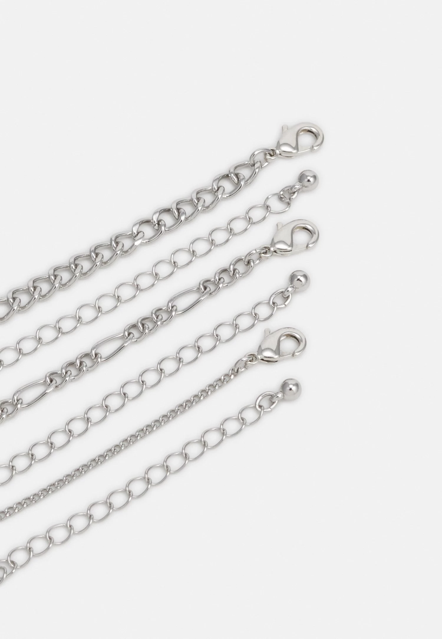 Pier One Unisex 3 Pack - Ketting - Silver-Coloured 4 Pier One Unisex 3 Pack - Ketting - Silver-Coloured - Afbeelding 2