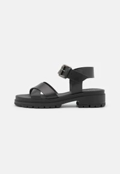 Pier One Leather - Sandalen - Black