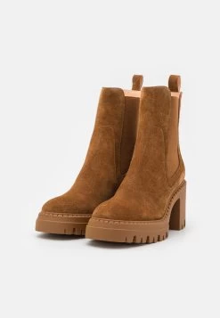 Pier One Leather - Enkellaarsjes Met Hoge Hak - Cognac -Pier One 2be65df1ec21468c939e38989695e7b8