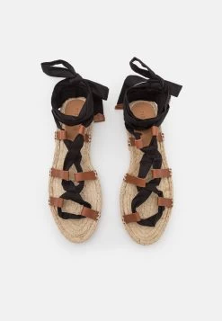 Pier One Leather - Sandalen Met Plateauzool - Black -Pier One 33efe5963cca4c438680977f9fb9581d