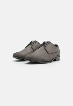 Pier One Leather - Veterschoenen - Dark Grey -Pier One 50adc3bf0aa045b8a231ed8e6245f002