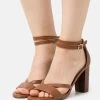 Pier One Leather - Sandalen Met Hoge Hak - Cognac 2 Pier One Leather - Sandalen Met Hoge Hak - Cognac -Pier One 606d31360e4947d28cde11c2a3331431