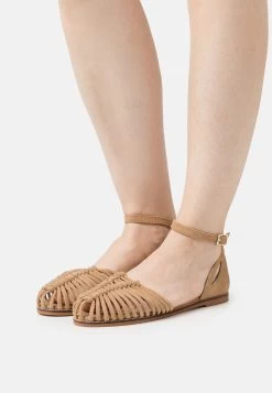 Pier One Leather- Sandalen - Beige