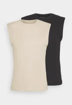 Pier One 2 Pack - Top -Black/Beige -Pier One 68dea534ffce4769b2985a3a6bfd64b2