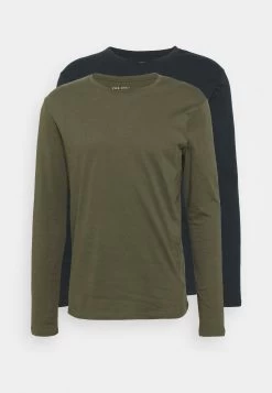 Pier One 2 Pack - Longsleeve - Olive/Dark Blue 12 Pier One 2 Pack - Longsleeve - Olive/Dark Blue -Pier One 6a7de77a56f84556b3881a12d29e9a91