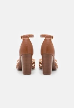 Pier One Leather - Sandalen Met Hoge Hak - Cognac -Pier One 6ceb597c8248494b81a8c8c0f59690f0