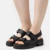 Pier One Leather- Sandalen - Black -Pier One 78e54eccd9e44fe8b9b433cbbbee109e