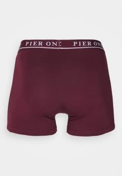 Pier One 5 Pack - Onderbroeken - Bordeaux/Mottled Grey -Pier One 7da8844dcdf84f679d2ae215c1b81ed3