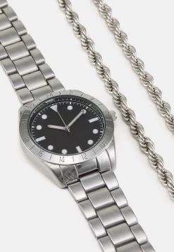 Pier One Set - Ketting - Silver-Coloured/Black -Pier One 83102eb3ab884b968ea711d6d380bde6