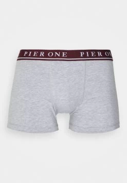 Pier One 5 Pack - Onderbroeken - Bordeaux/Mottled Grey -Pier One 8798162d0ce745f0998190a914ff7dd6