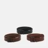 Pier One 3 Pack Unisex - Riem - Black/Brown /Cognac -Pier One 88ed98c354f84bff9b43540293b418f9