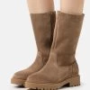 Pier One Leather Winter Boot - Laarzen - Taupe -Pier One 8bef5468585a4c10acc85d415b419533