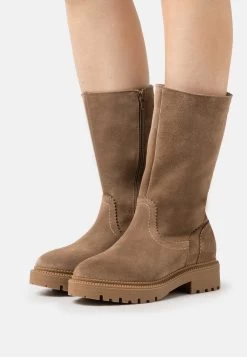 Pier One Leather Winter Boot - Laarzen - Taupe