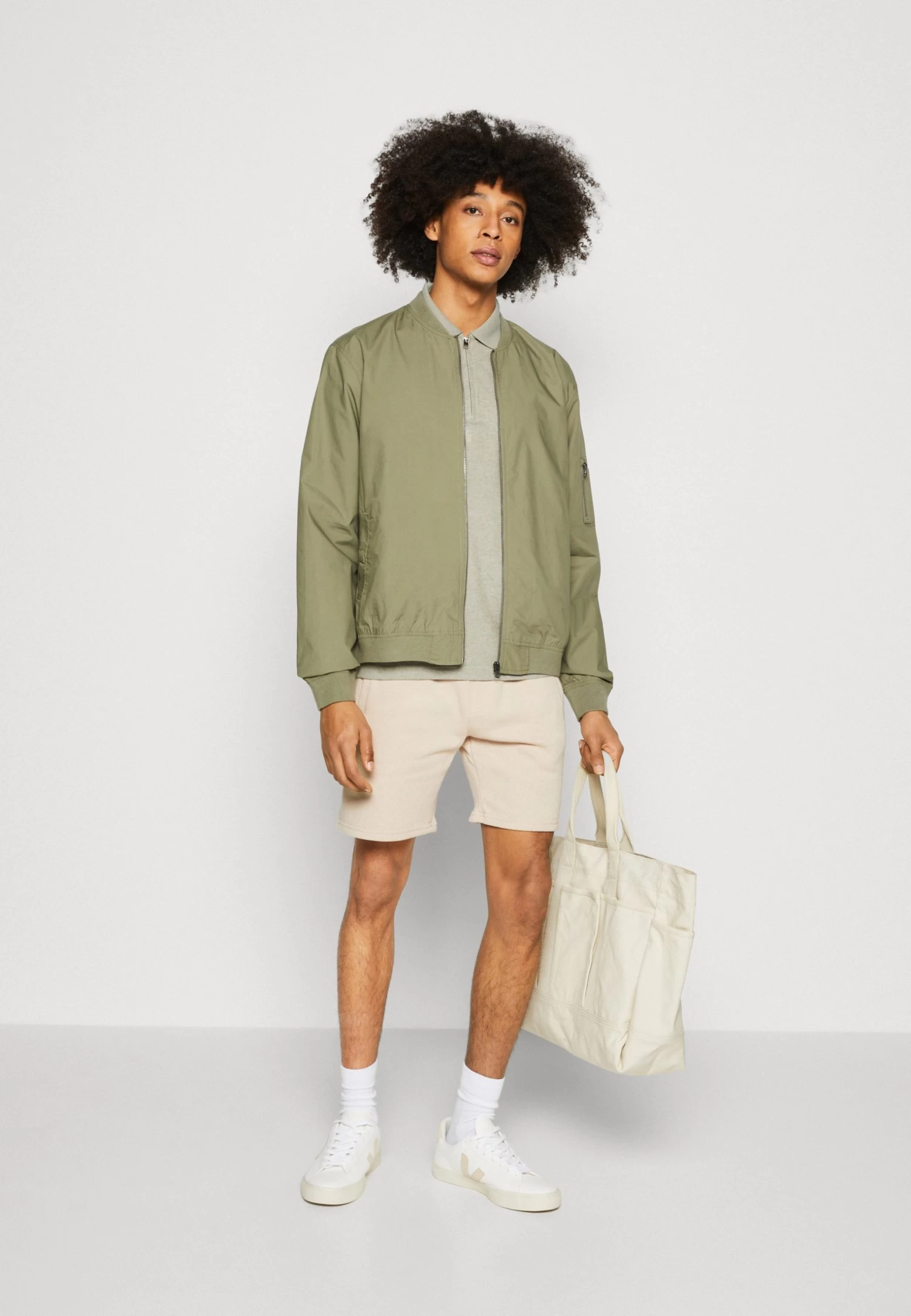 Pier One 2 Pack - Shorts - Grey/Beige 3 Pier One 2 Pack - Shorts - Grey/Beige