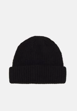 Pier One Short Micro Beanie Unisex - Muts - Black