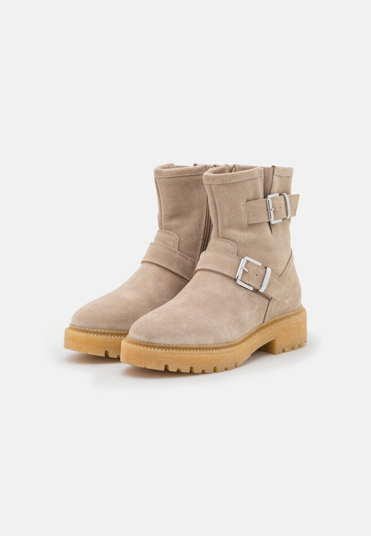 Pier One Leather - Cowboy-/Bikerlaarsjes - Beige 5 Pier One Leather - Cowboy-/Bikerlaarsjes - Beige - Afbeelding 3