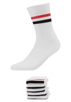 Pier One 5 Pack - Sokken - White/Red/Black -Pier One e50279bdcd95412aaf67674d8acc3e02