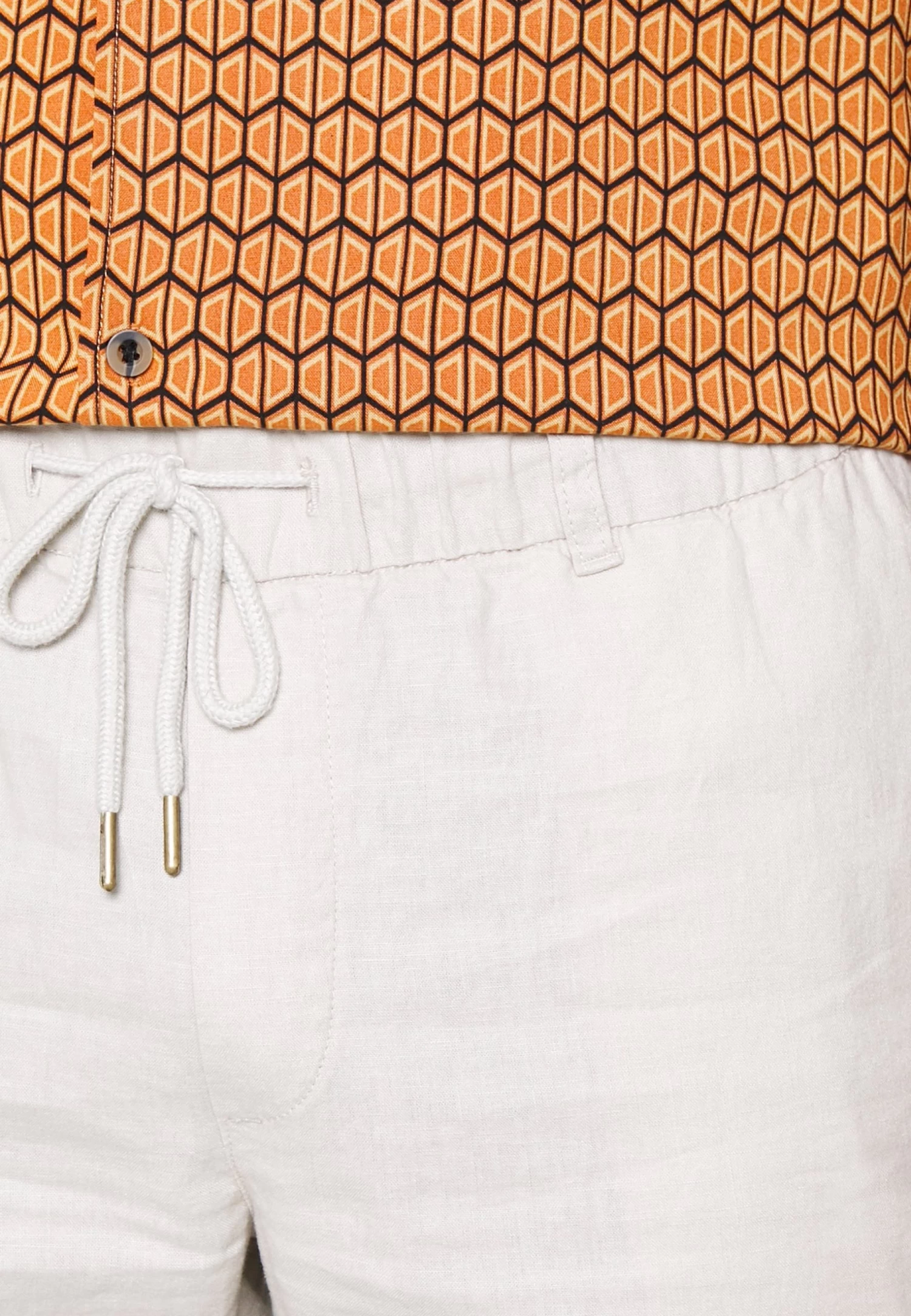 Pier One Linen Blend Drawcord Shorts- Shorts - Beige 9 Pier One Linen Blend Drawcord Shorts- Shorts - Beige - Afbeelding 7